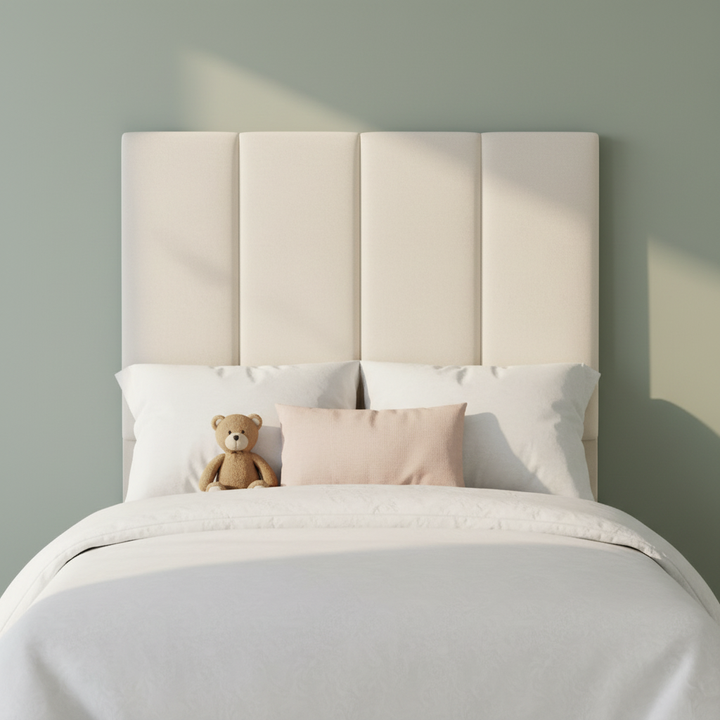 4 Panel Headboard - Grooved Vertical Sections