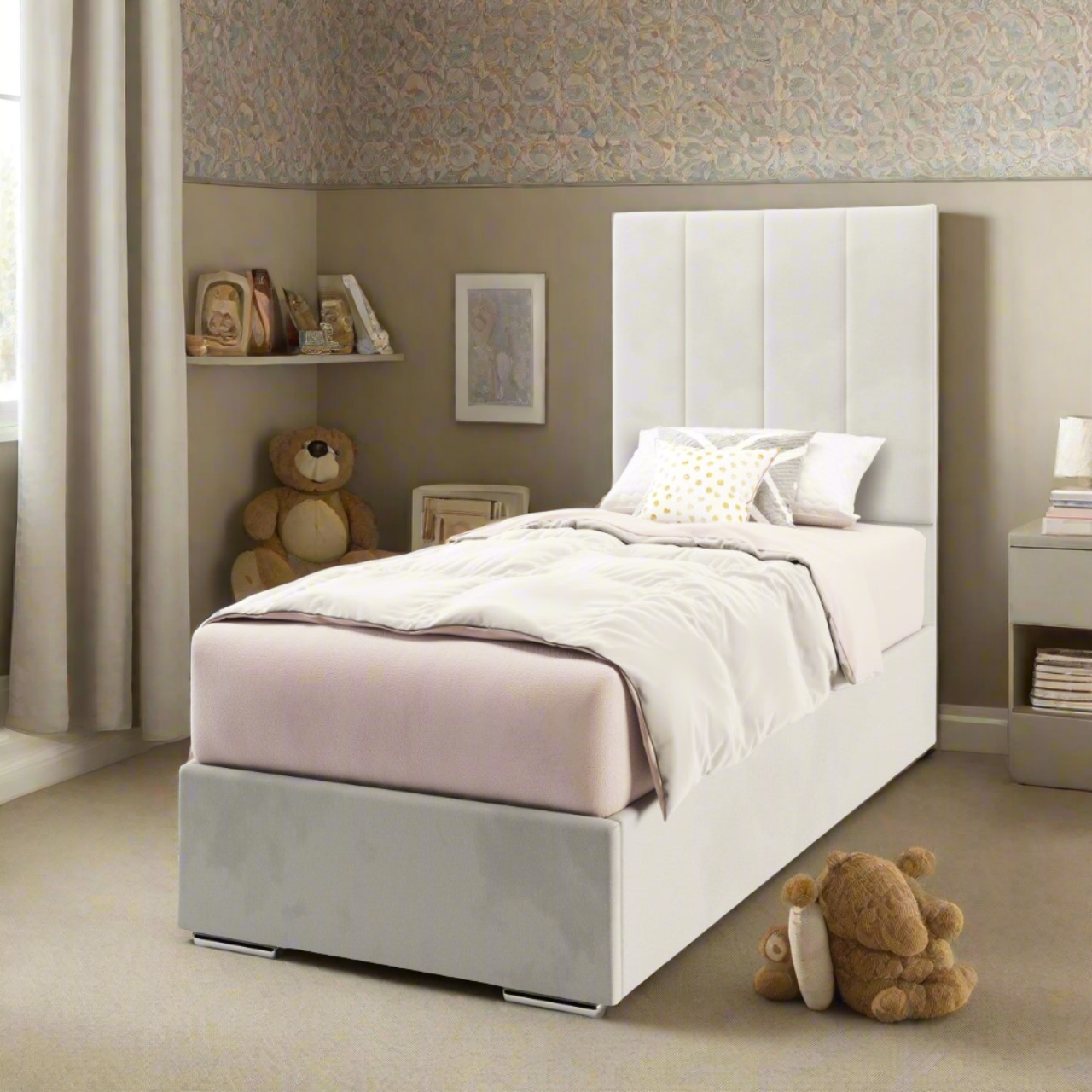 4 Panel Headboard Frame Bed