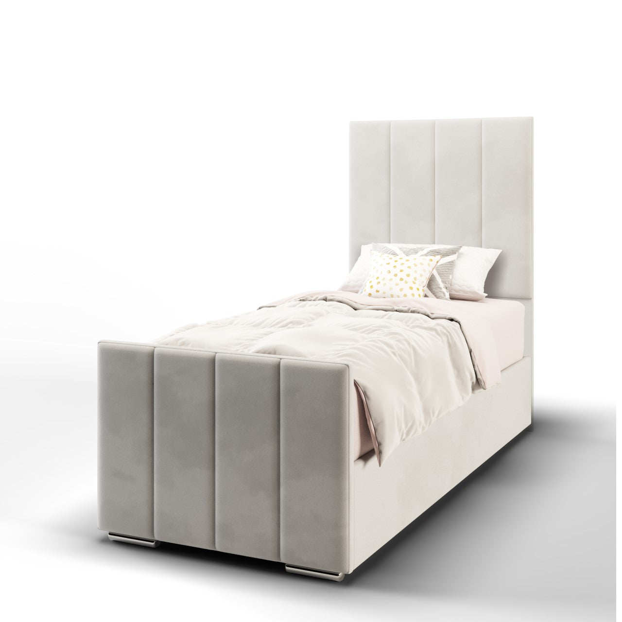 4 Panel Headboard Ottoman Storage Side Lift Bed & Footend