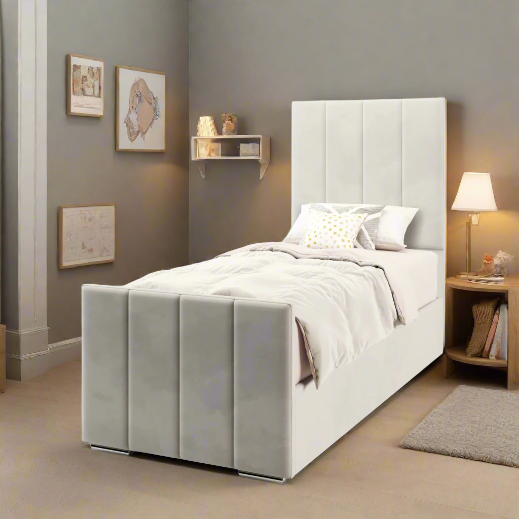 4 Panel Headboard Frame Bed & Footend