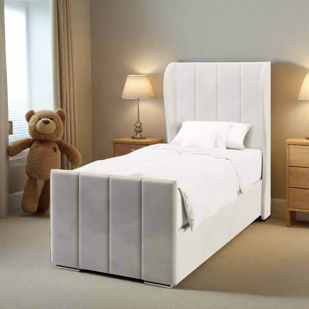 4 Panel Headboard Ottoman Storage Side Lift Bed & Footend