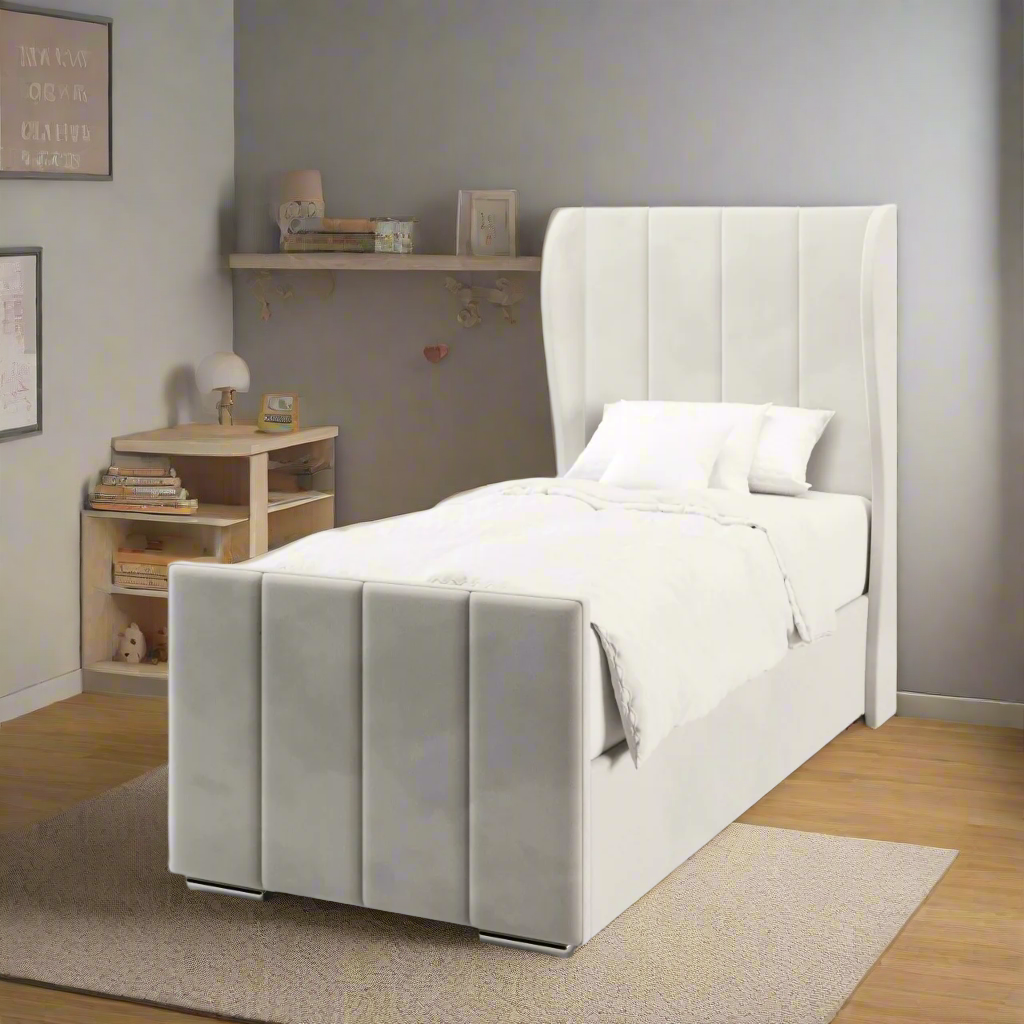 4 Panel Headboard Frame Bed & Footend