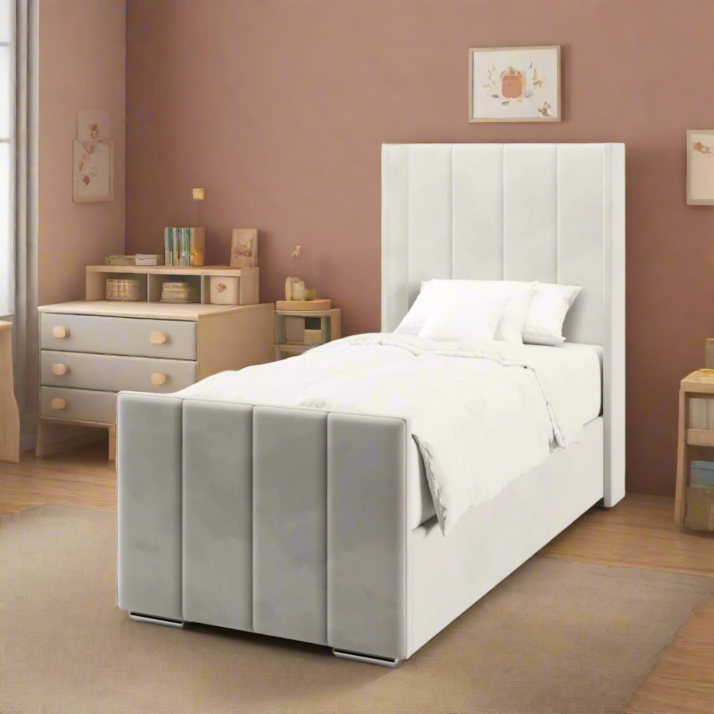 4 Panel Headboard Frame Bed & Footend