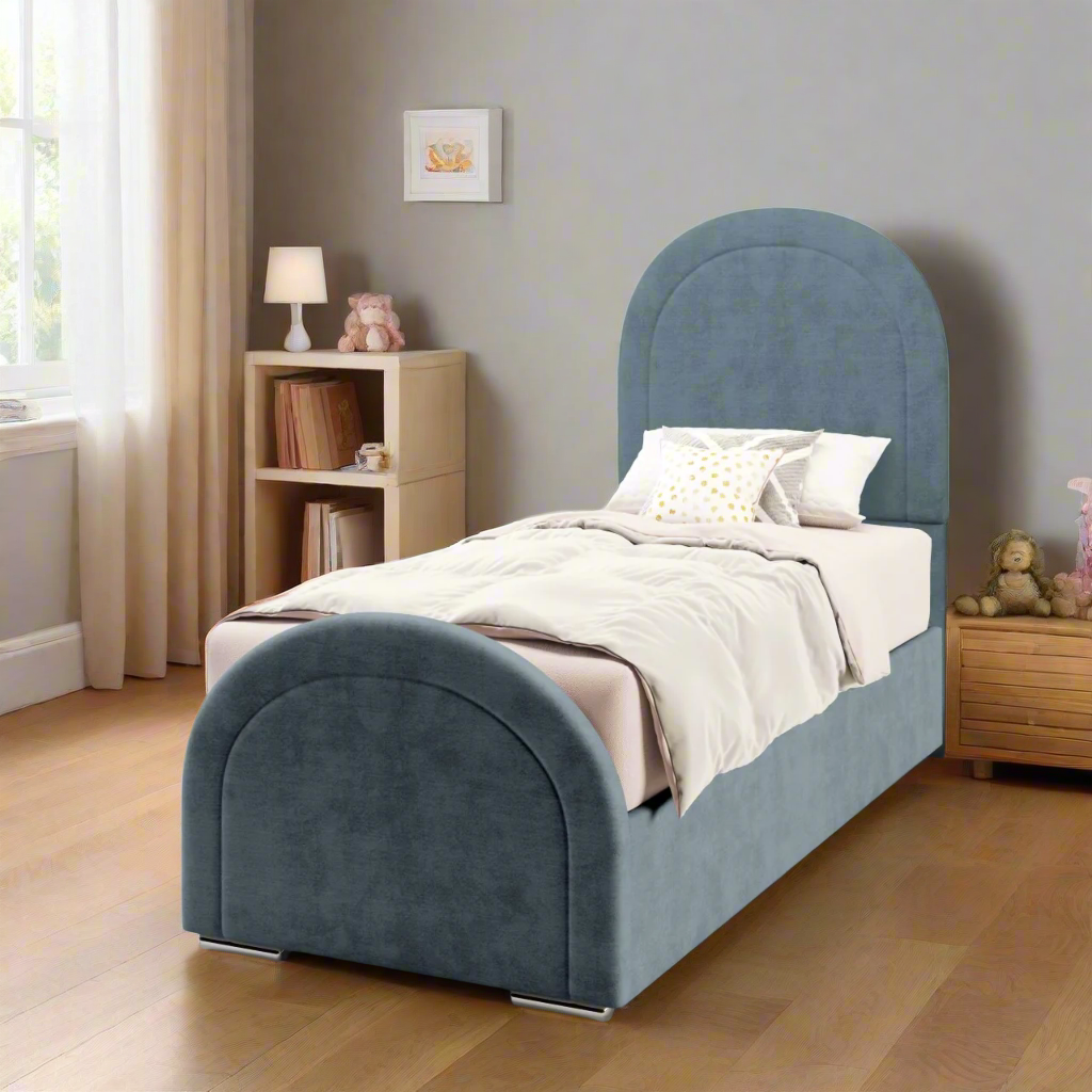 Arched Border Headboard Frame Bed & Footend