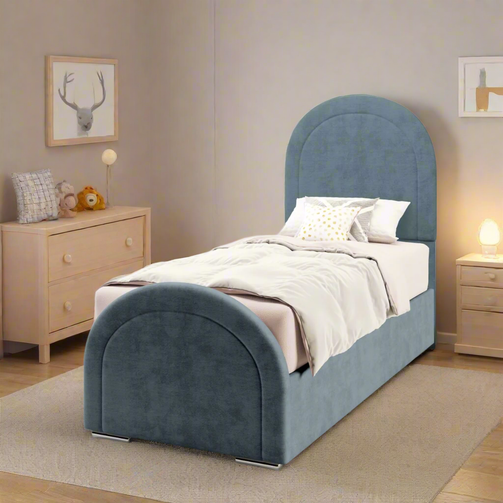 Arched Border Headboard Frame Bed & Footend