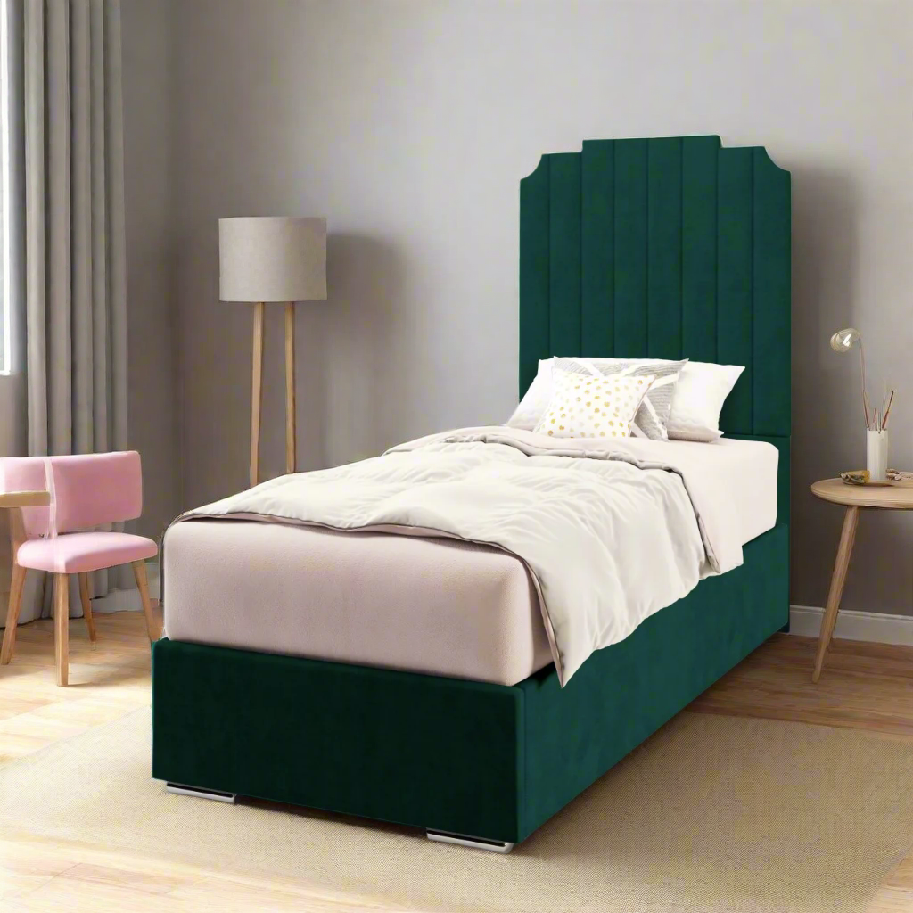 Art Deco Headboard Frame Bed