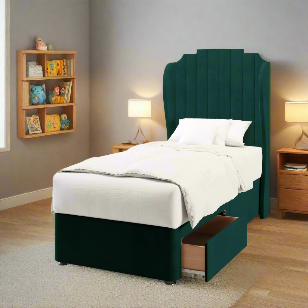 Art Deco Headboard Divan Bed