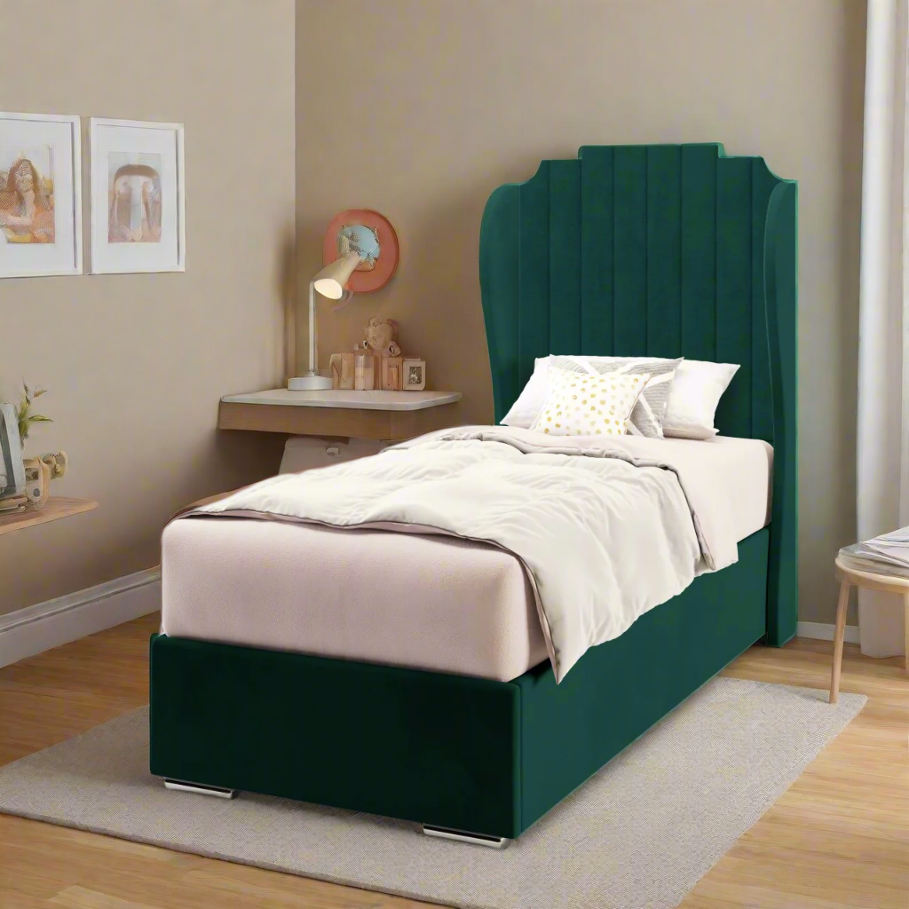 Art Deco Headboard Frame Bed