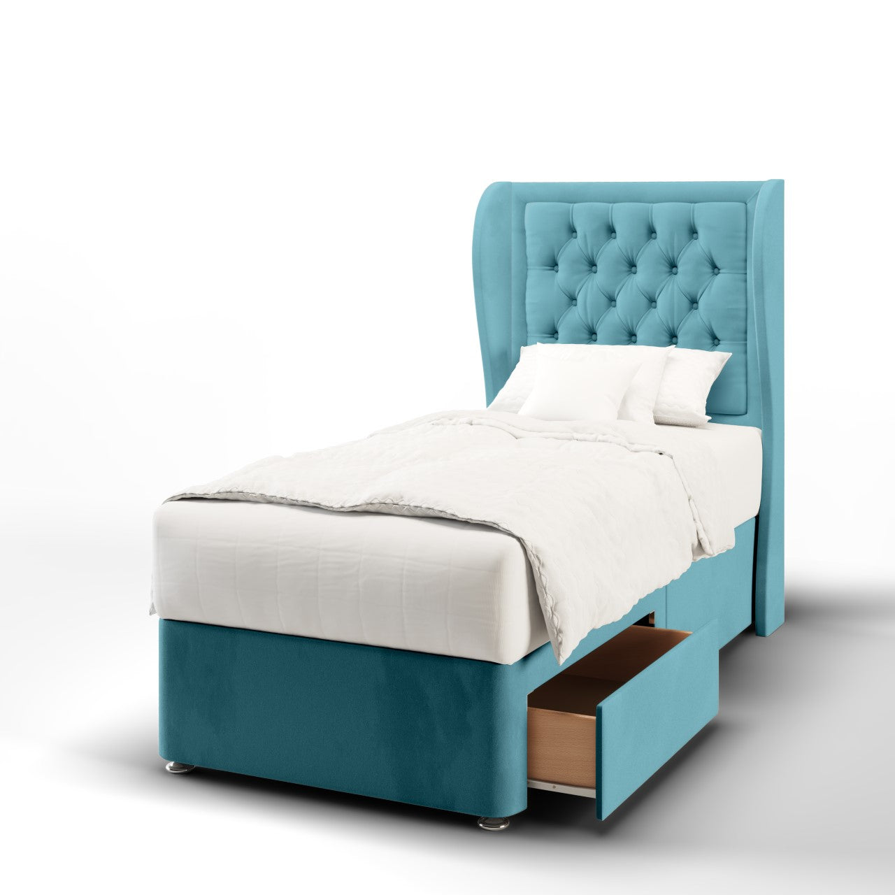 Chesterfield Border Headboard Divan Bed