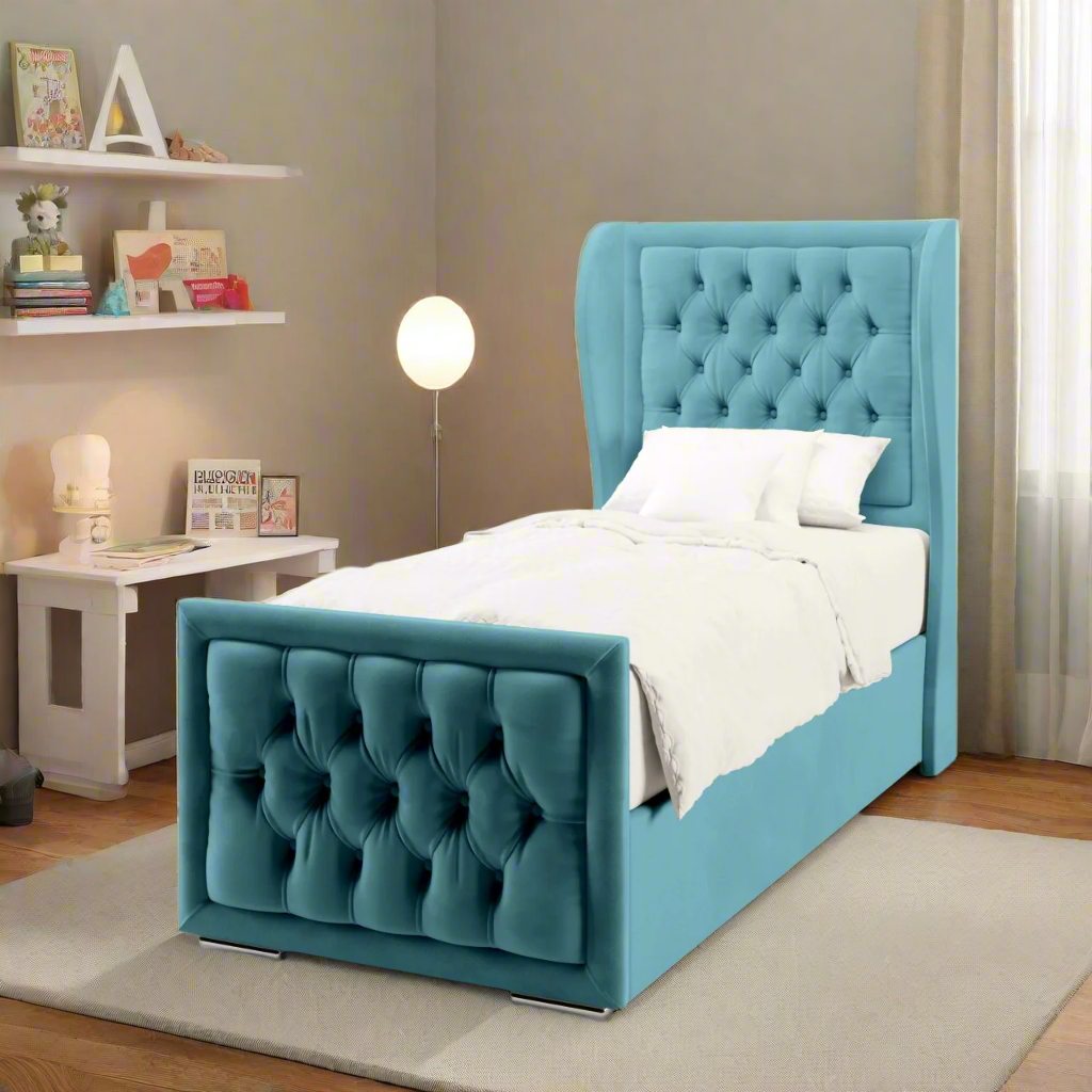 Chesterfield Border Headboard Frame Bed & Footend