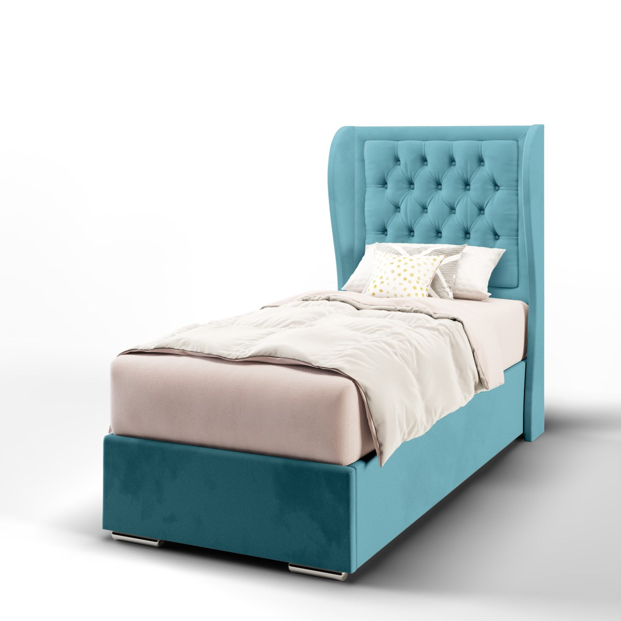 Chesterfield Border Headboard Frame Bed
