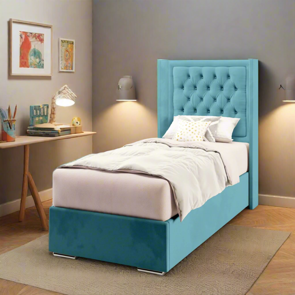 Chesterfield Border Headboard Frame Bed