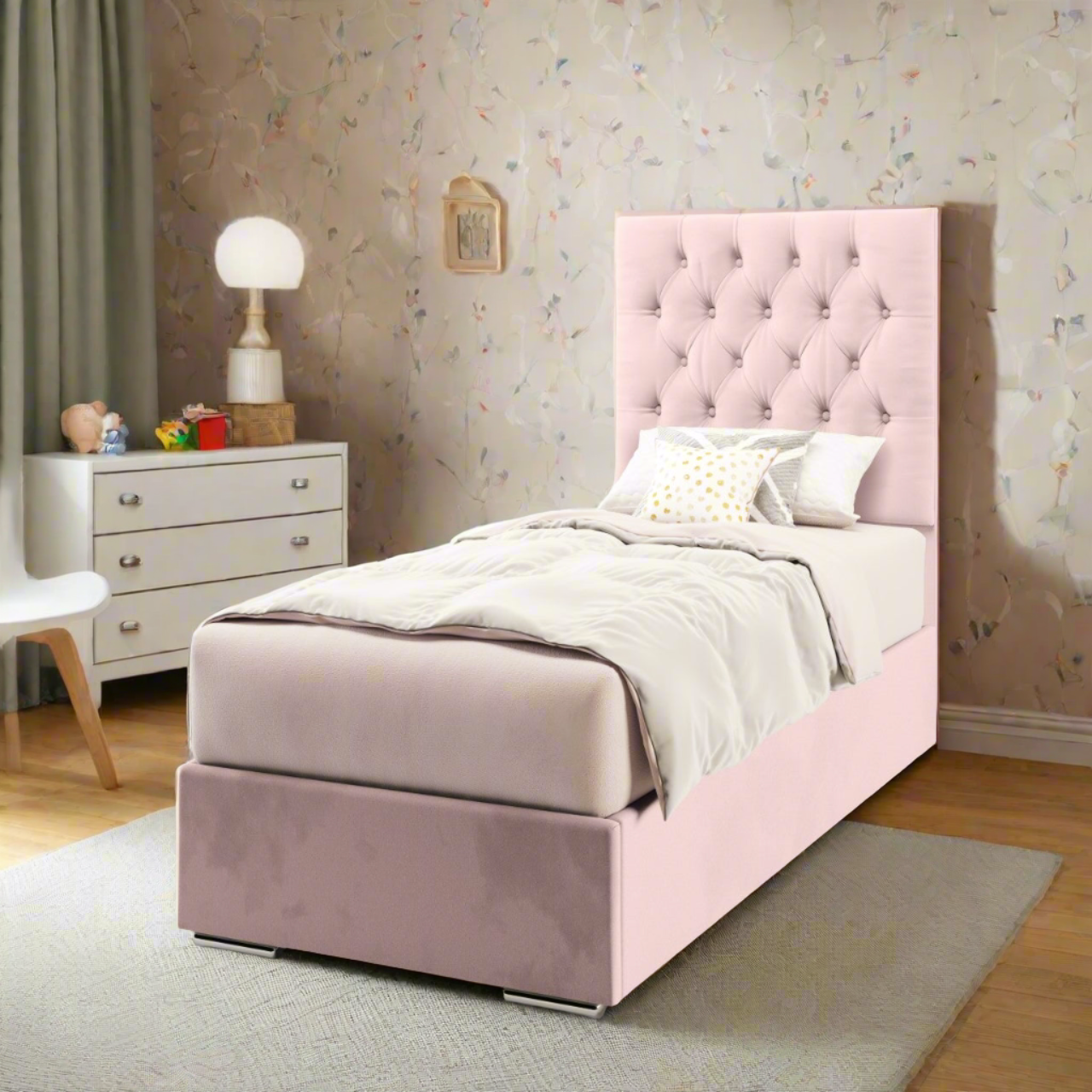Chesterfield Headboard Frame Bed