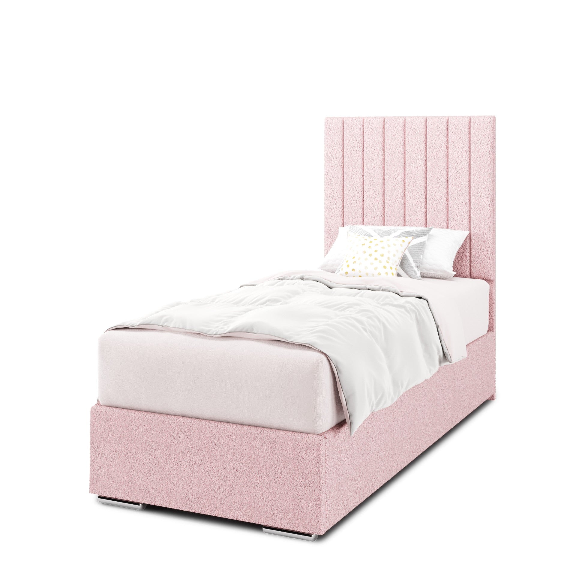 Vertical Panels Headboard Frame Bed