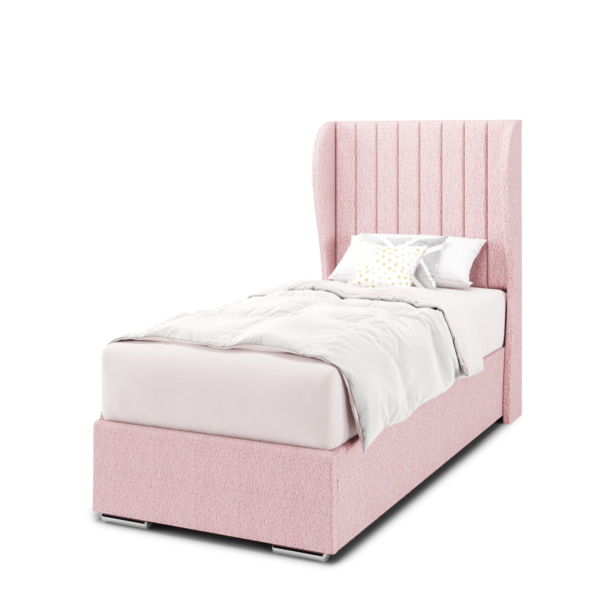 Vertical Panels Headboard Frame Bed