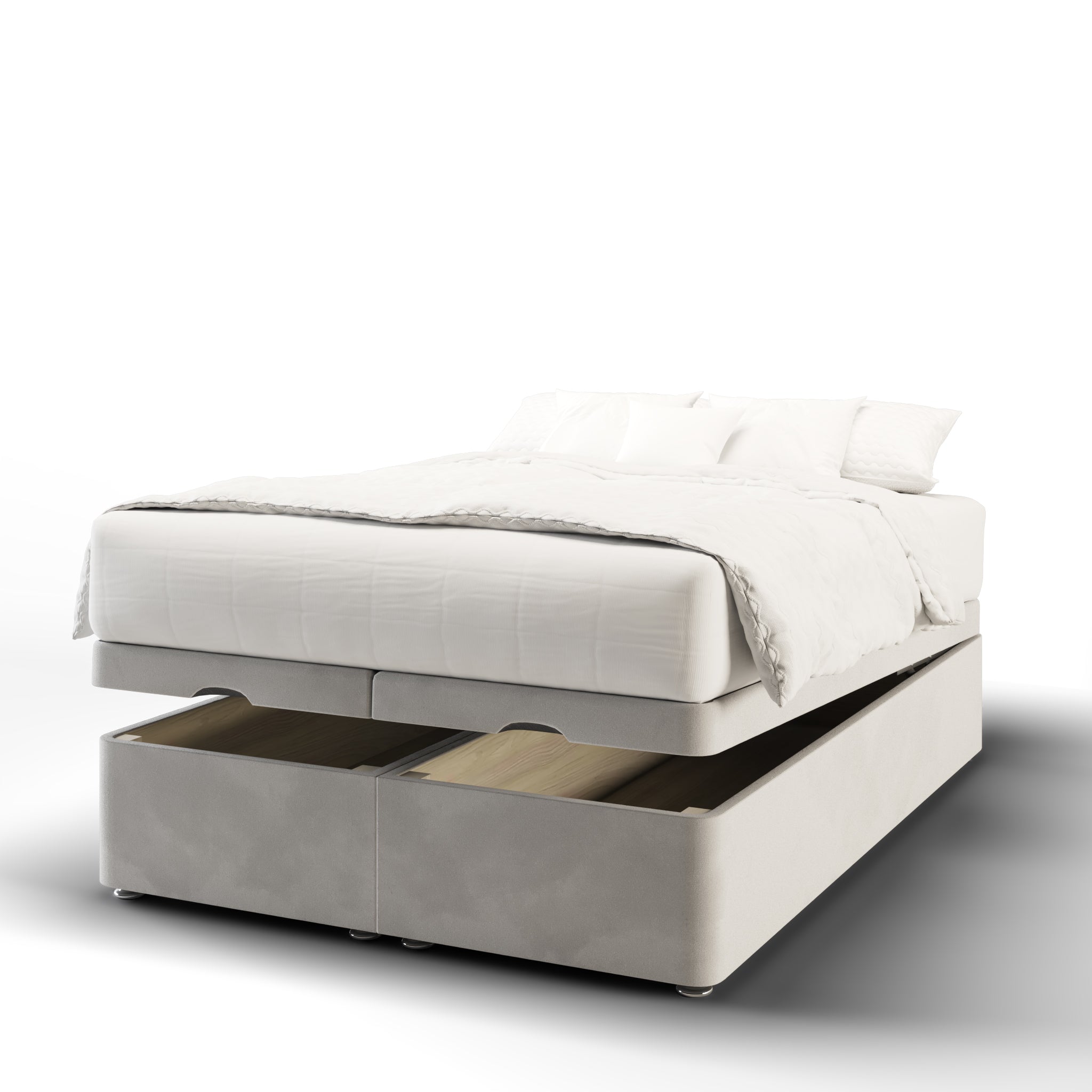Horizontal Panel Design Wall Mounted Headboard & Build your Bed Base