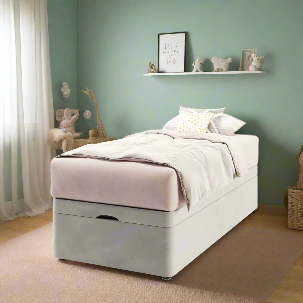 Luxury Platform Top Ottoman Storage Bed