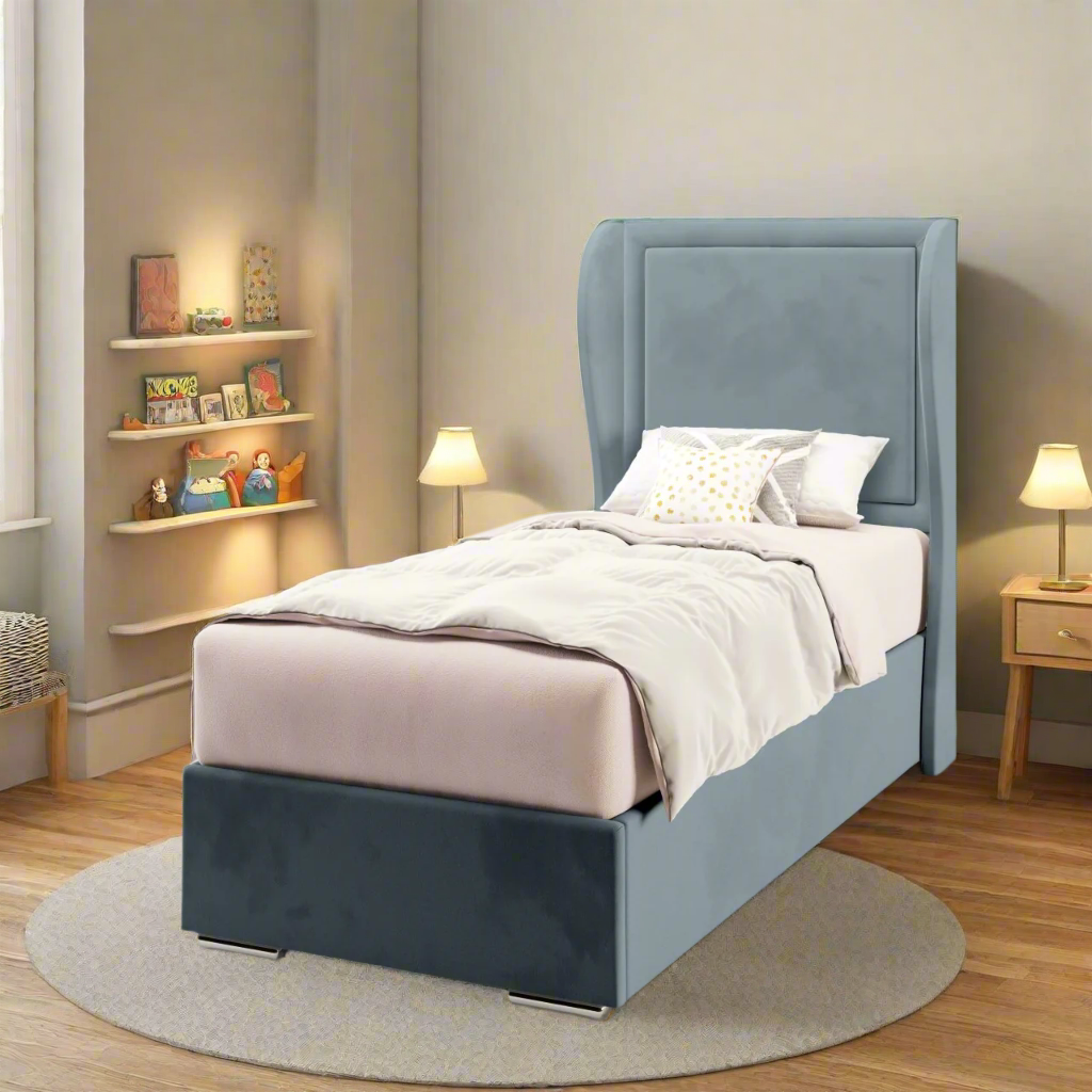 Plain Border Headboard Frame Bed