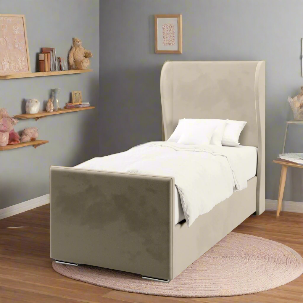 Plain Headboard Frame Bed & Footend