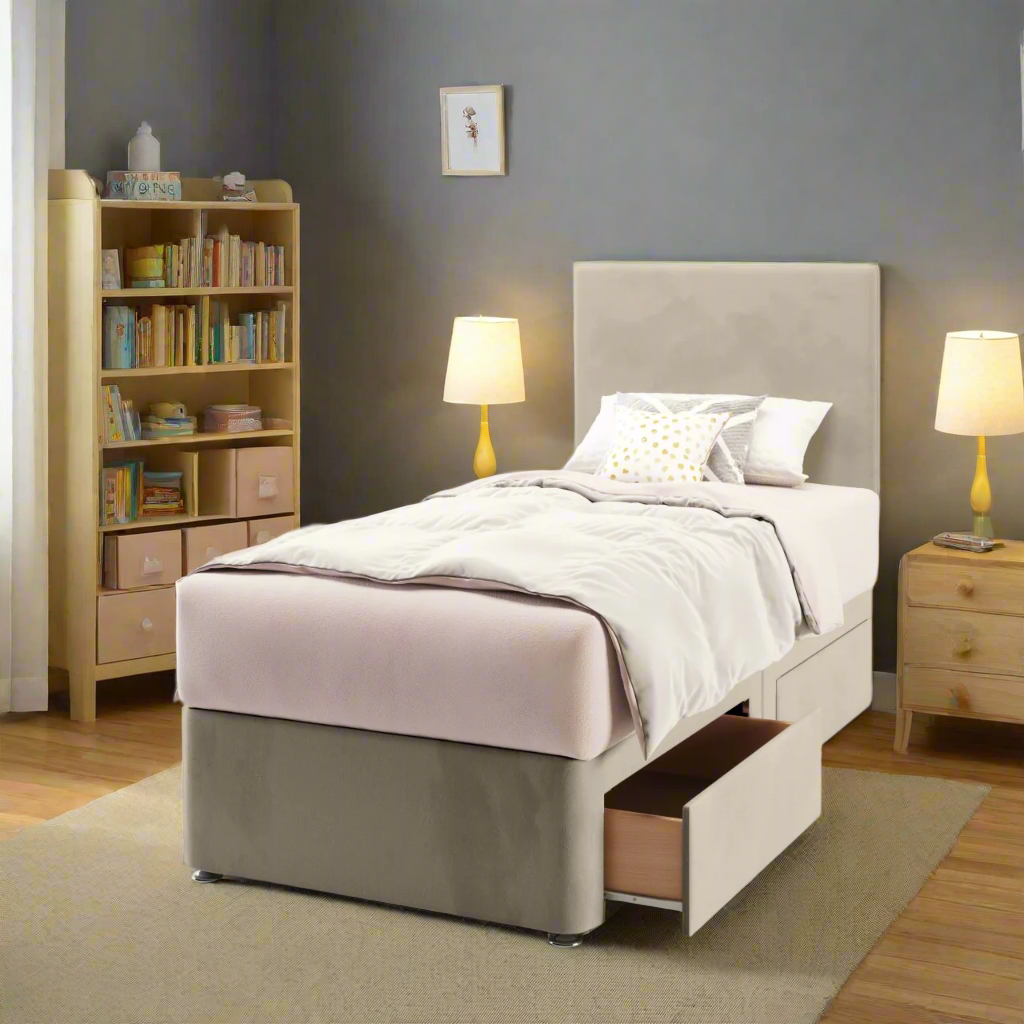 Plain Headboard Divan Bed
