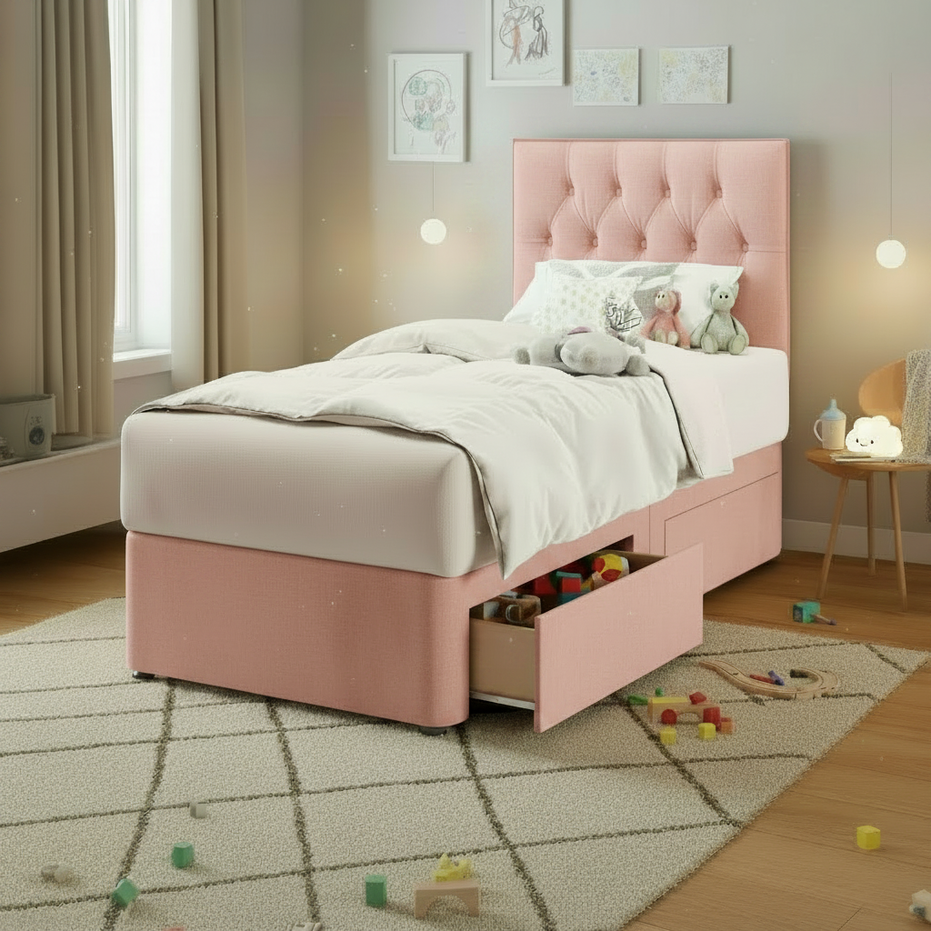 Chesterfield Headboard - Lighter Pink