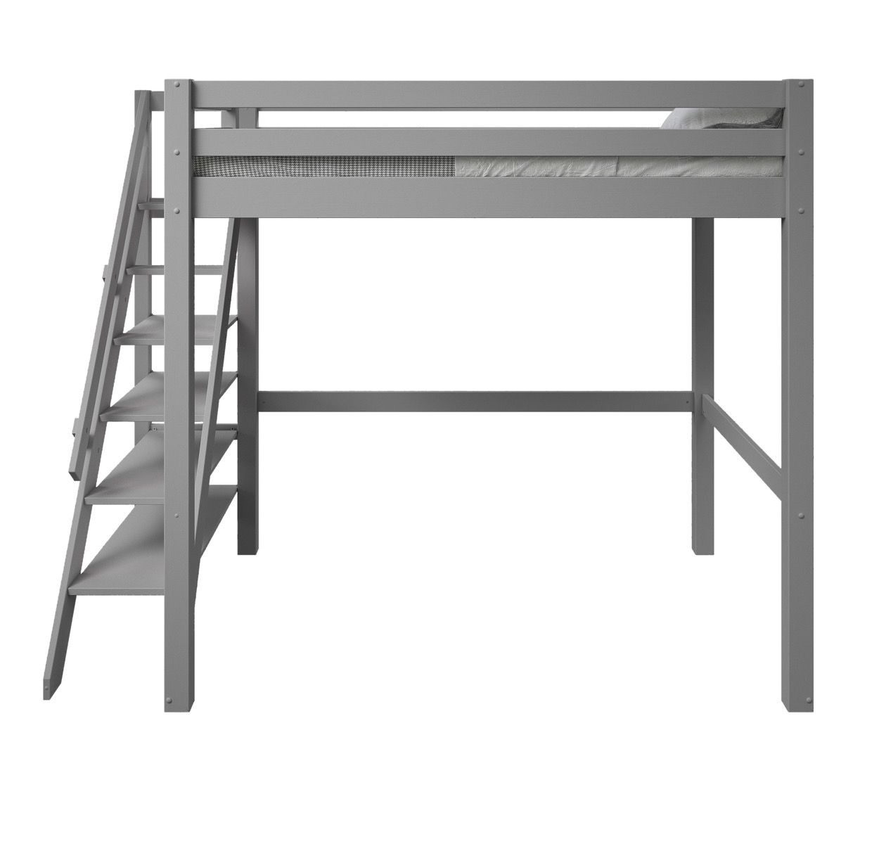 Noomi Studio Grey Double High Sleeper Loft Bed