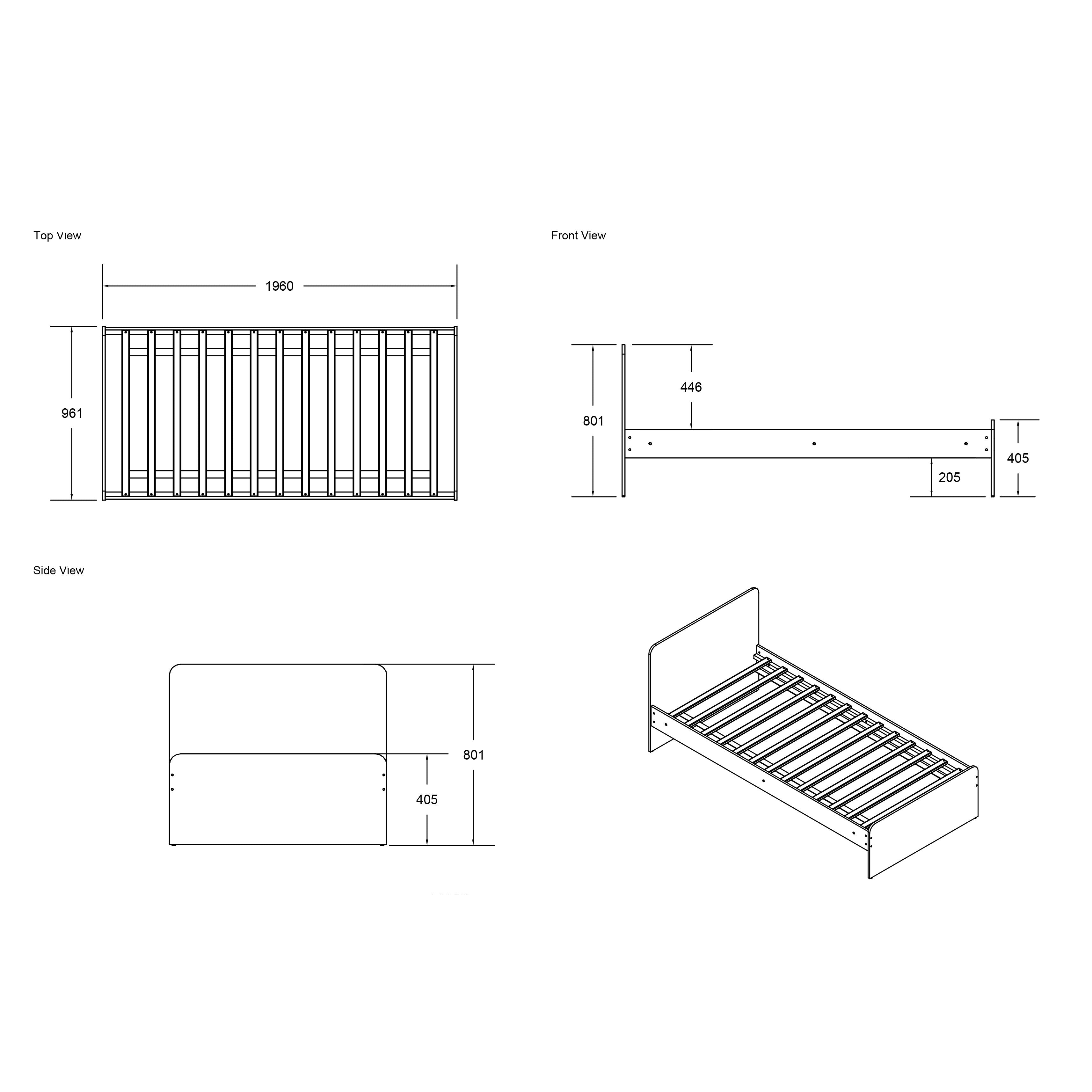 Wizard Junior Grey L Shaped Bunk Bed