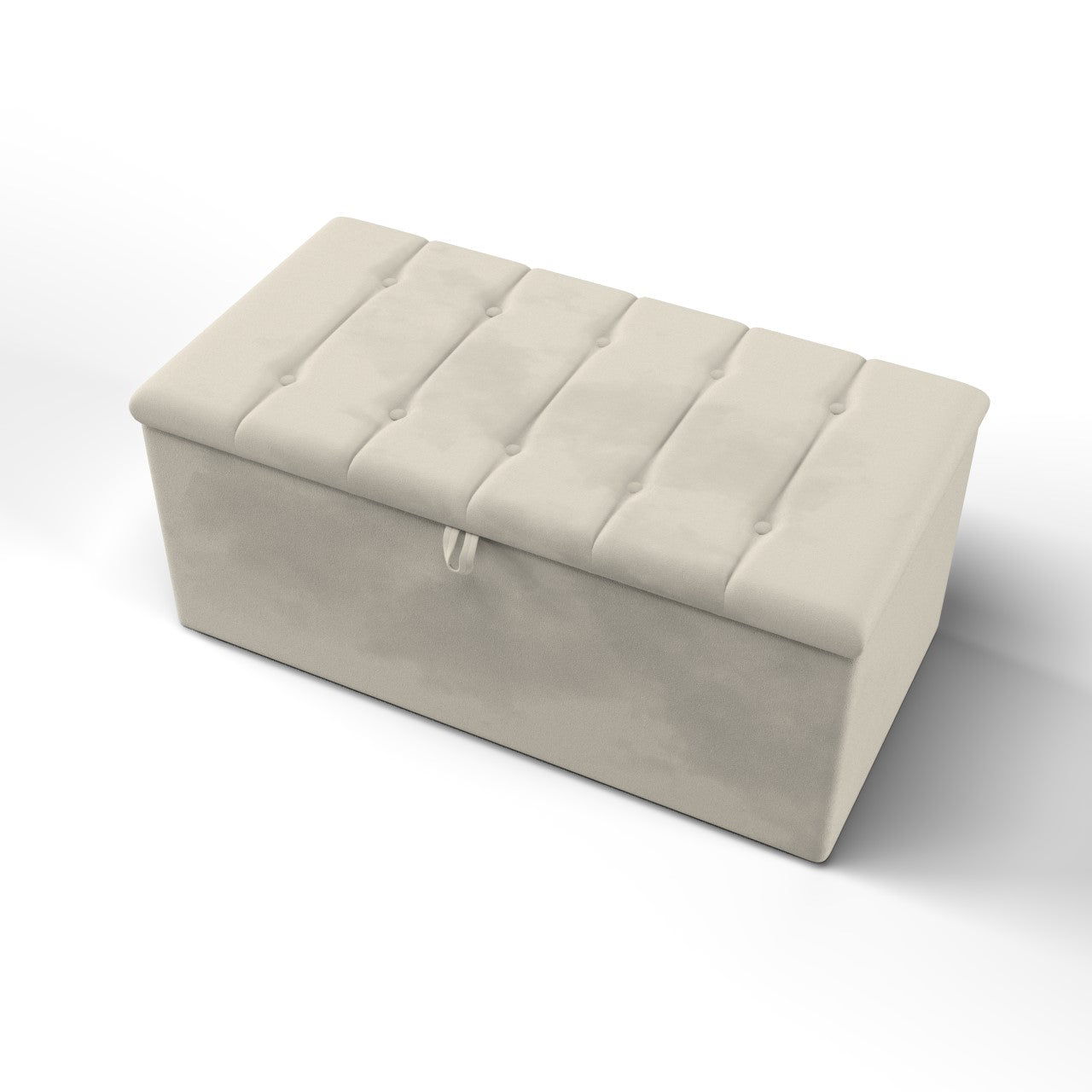 Vertical Panels Ottoman Storage Box