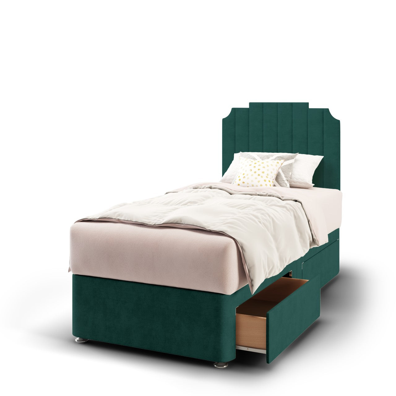 Art Deco Headboard Divan Bed