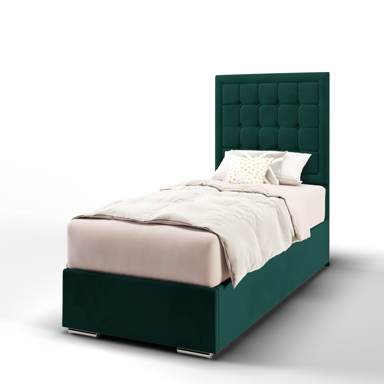 Large Cubic Border Headboard Frame Bed