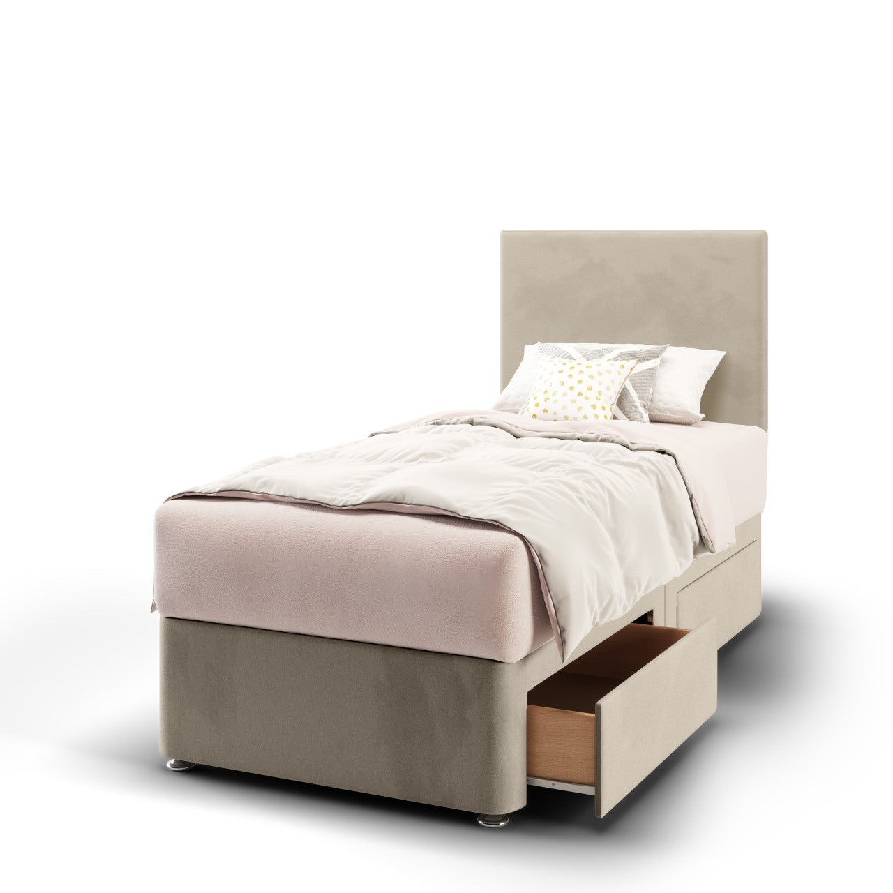 Plain Headboard Divan Bed