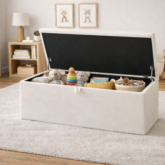 Harper Kids Ottoman - Toy & Blanket Storage Box