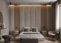 4 Panel Design Wall Mounted Headboard & Build your Bed Base
