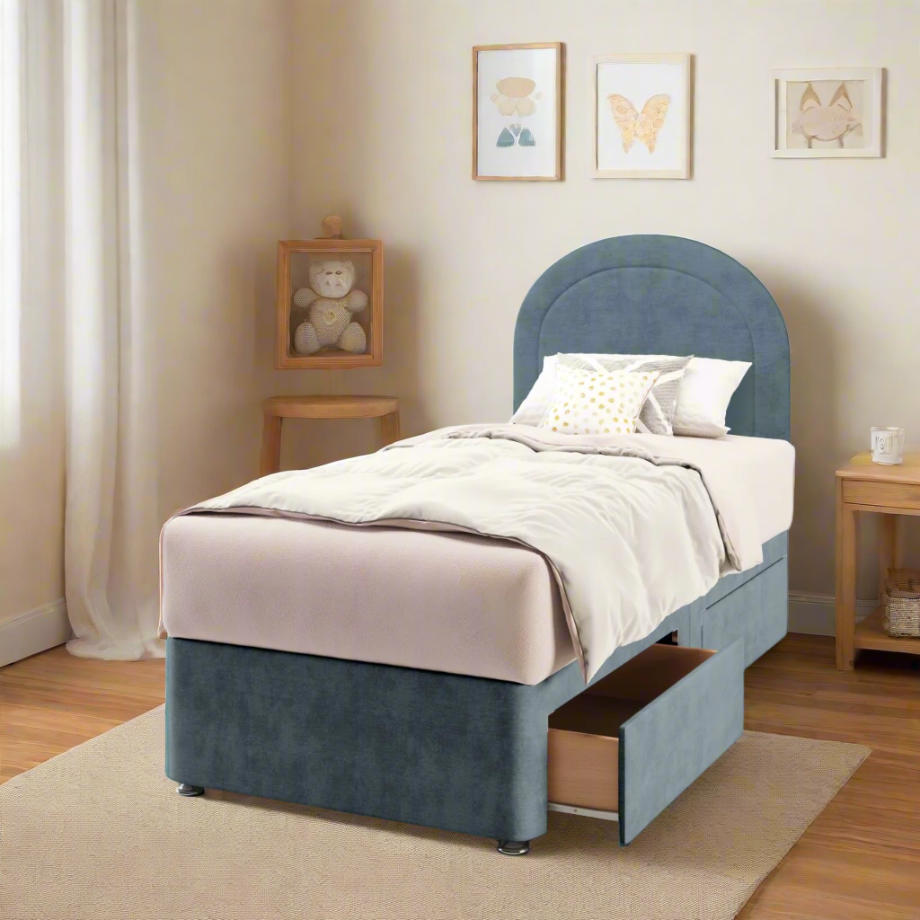Arched Border Headboard Divan Bed