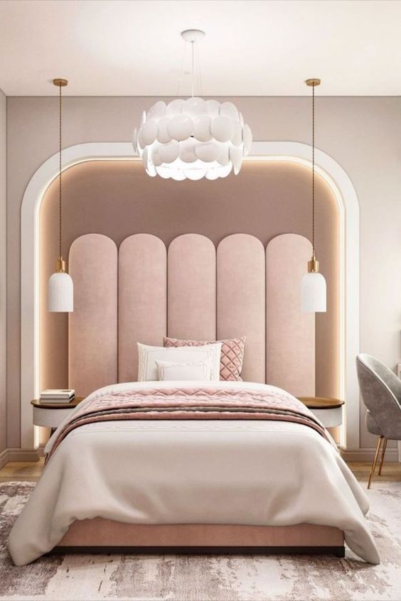 Arched Design Fabric Wall Mounted Headboard & Build your Bed Base