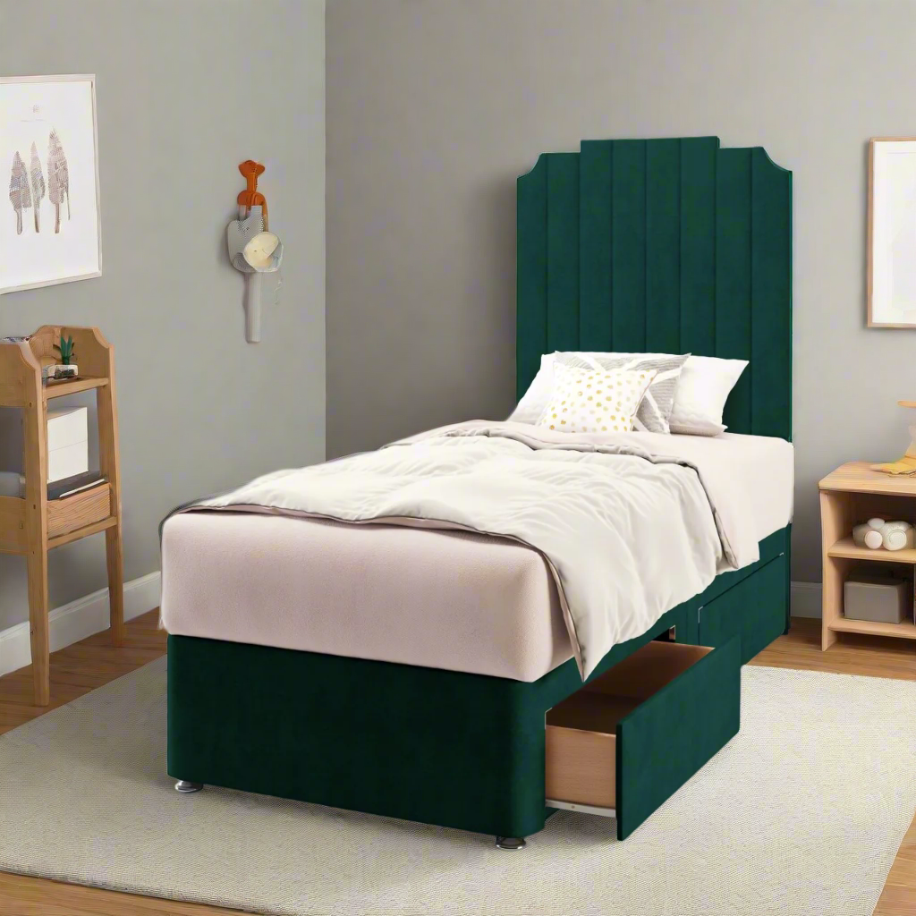 Art Deco Headboard Divan Bed