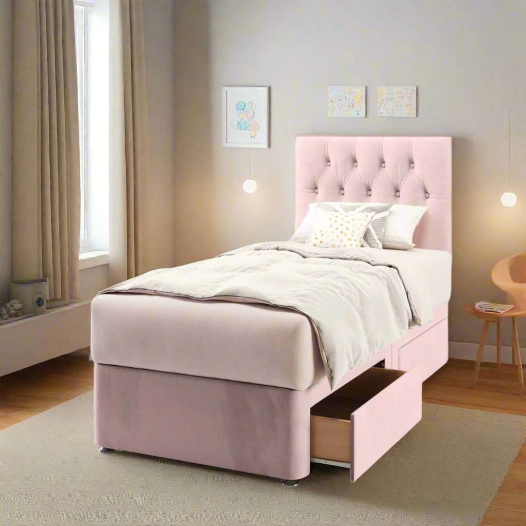 Chesterfield Low Headboard Divan Bed