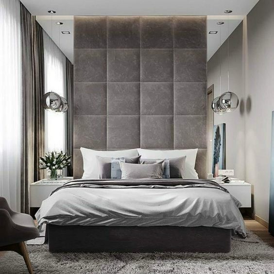 Cubed Design Fabric Wall Mounted Headboard & Build your Bed Base