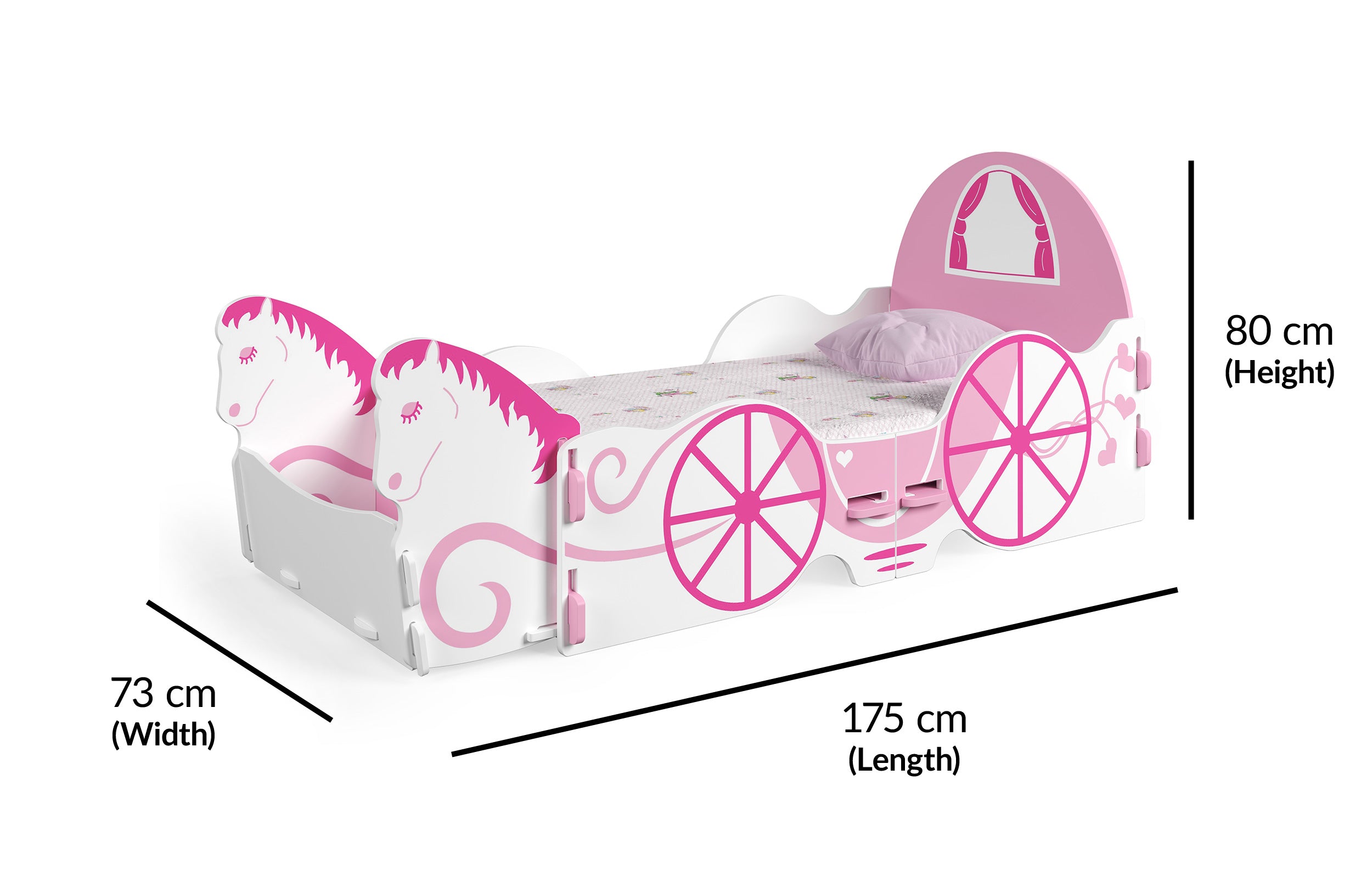 Princess Horse & Carriage Junior Toddler Bed