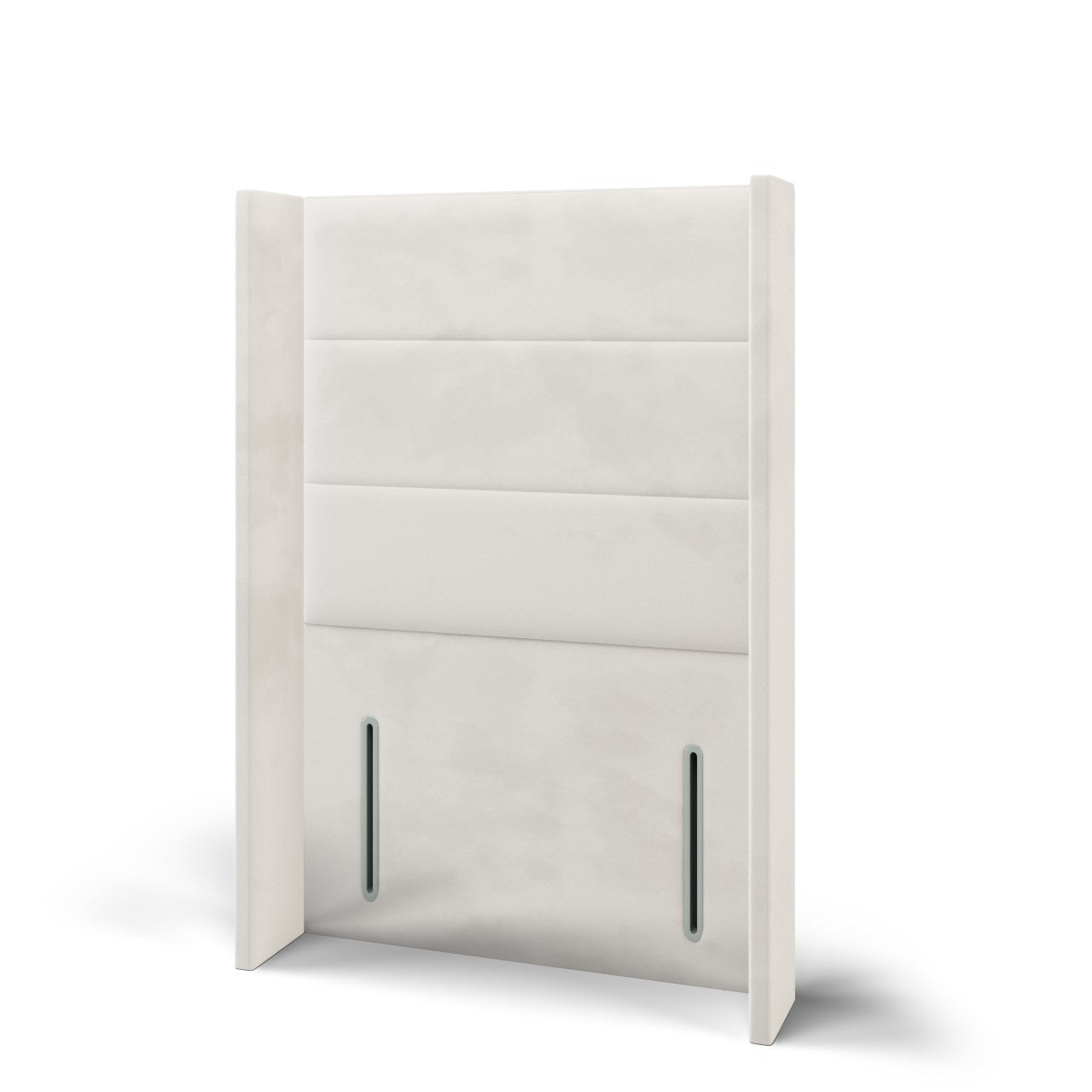 Horizontal Panels Headboard Ottoman Storage Side Lift Bed & Footend