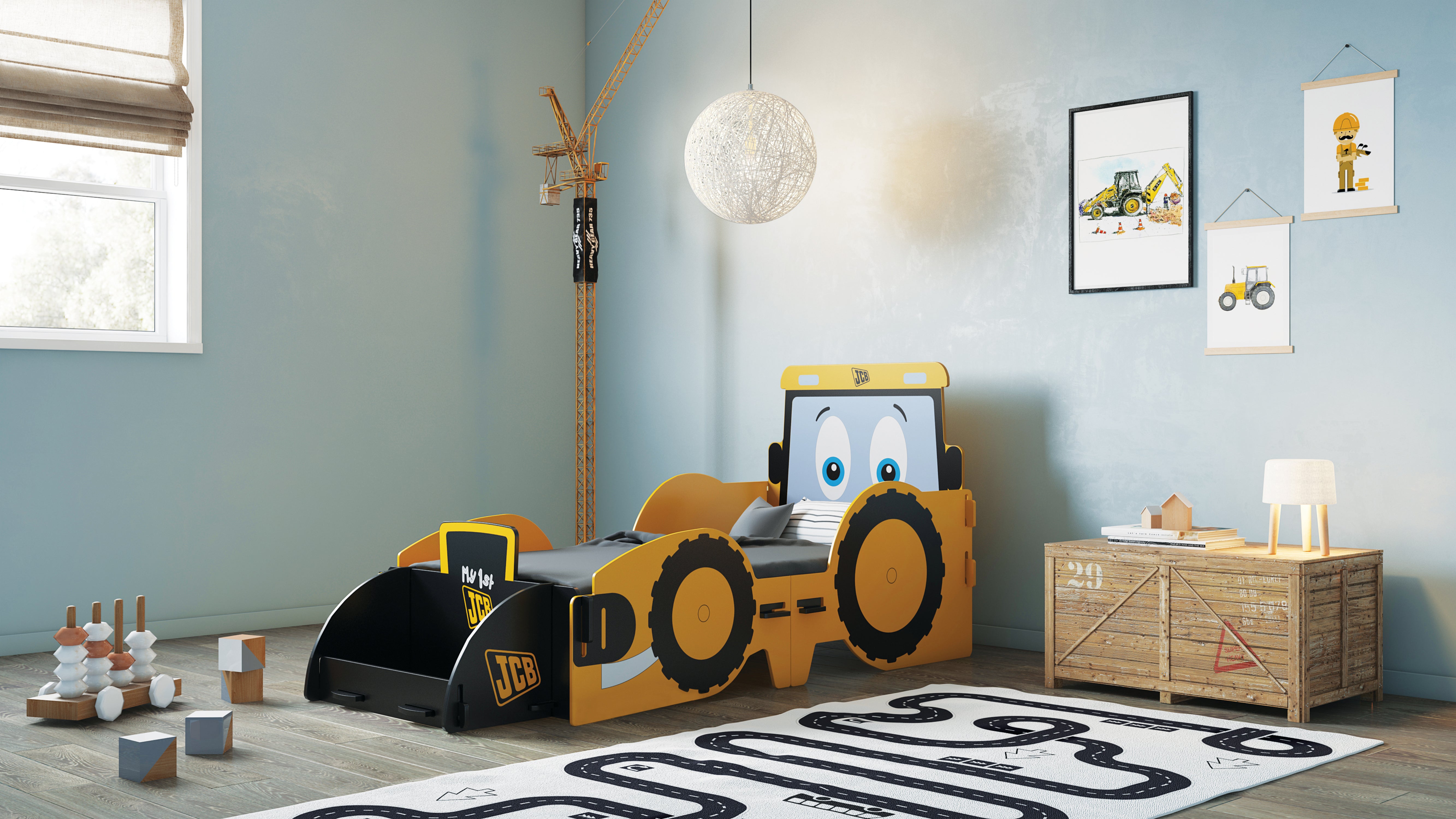 JCB Construction Junior Toddler Bed