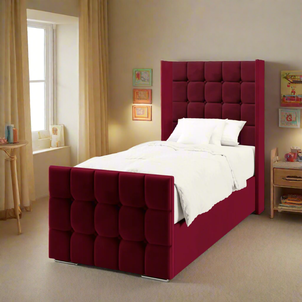Large Cubic Ottoman Storage Side Lift Bed & Footend