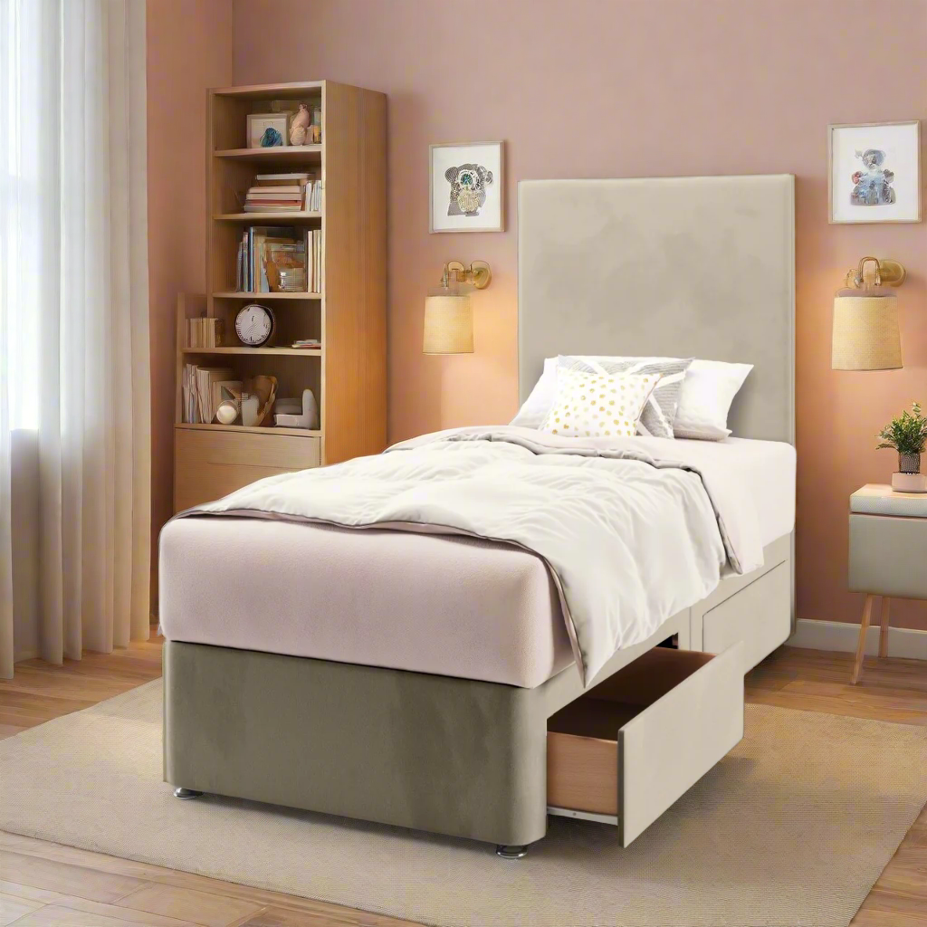 Plain Headboard Divan Bed