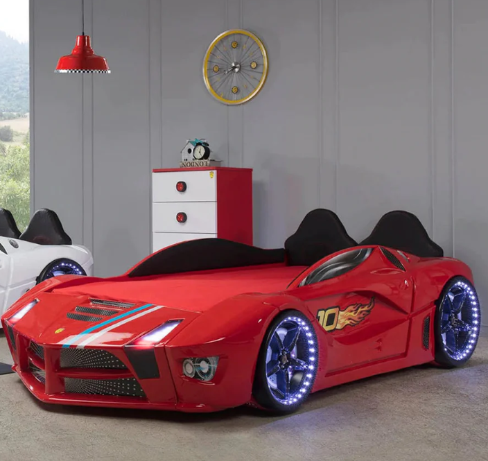 Red racing online car bed