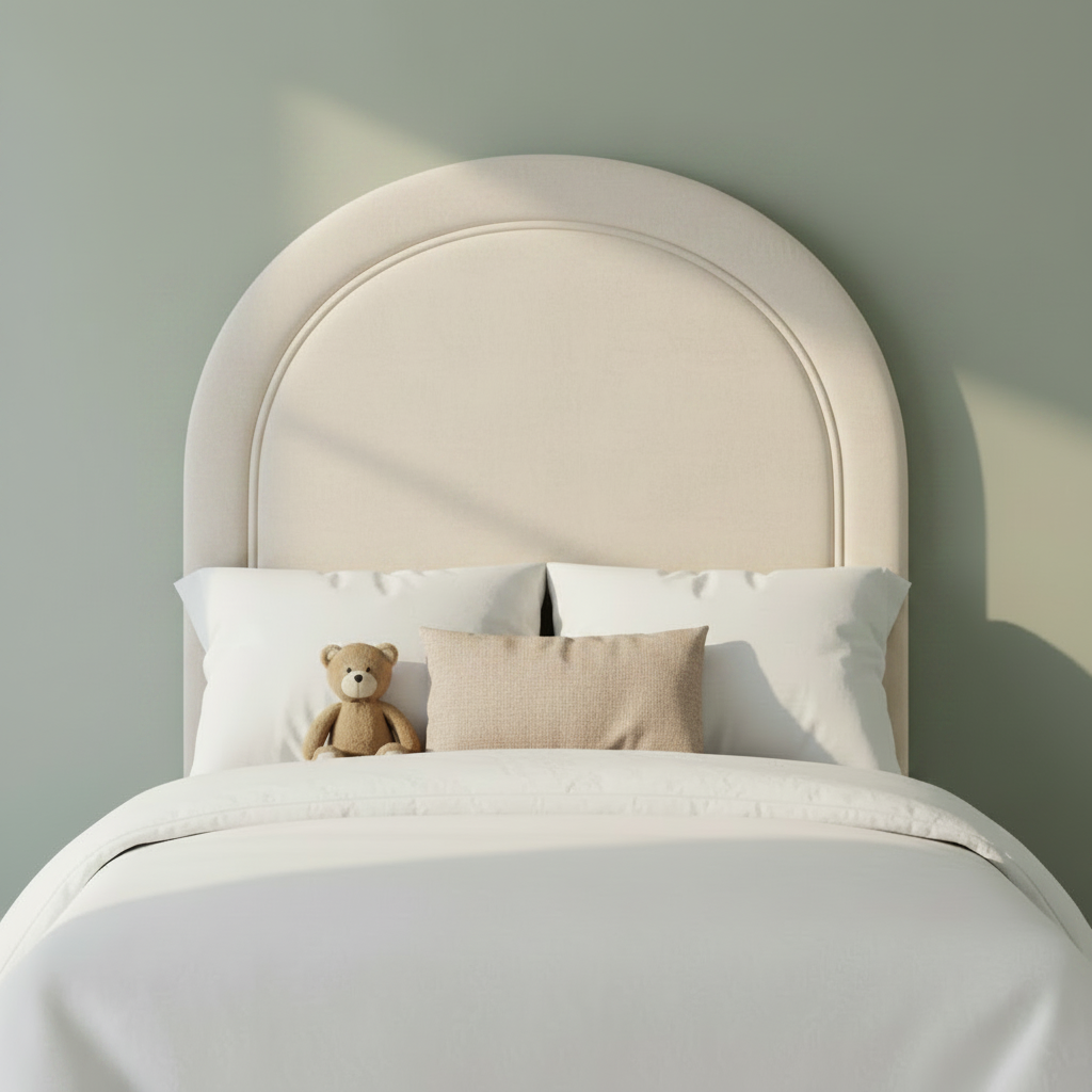 Arched Border Tall Headboard - Cream