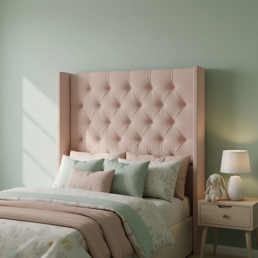 Chesterfield Straight Wing Headboard — Lifestyle Scene