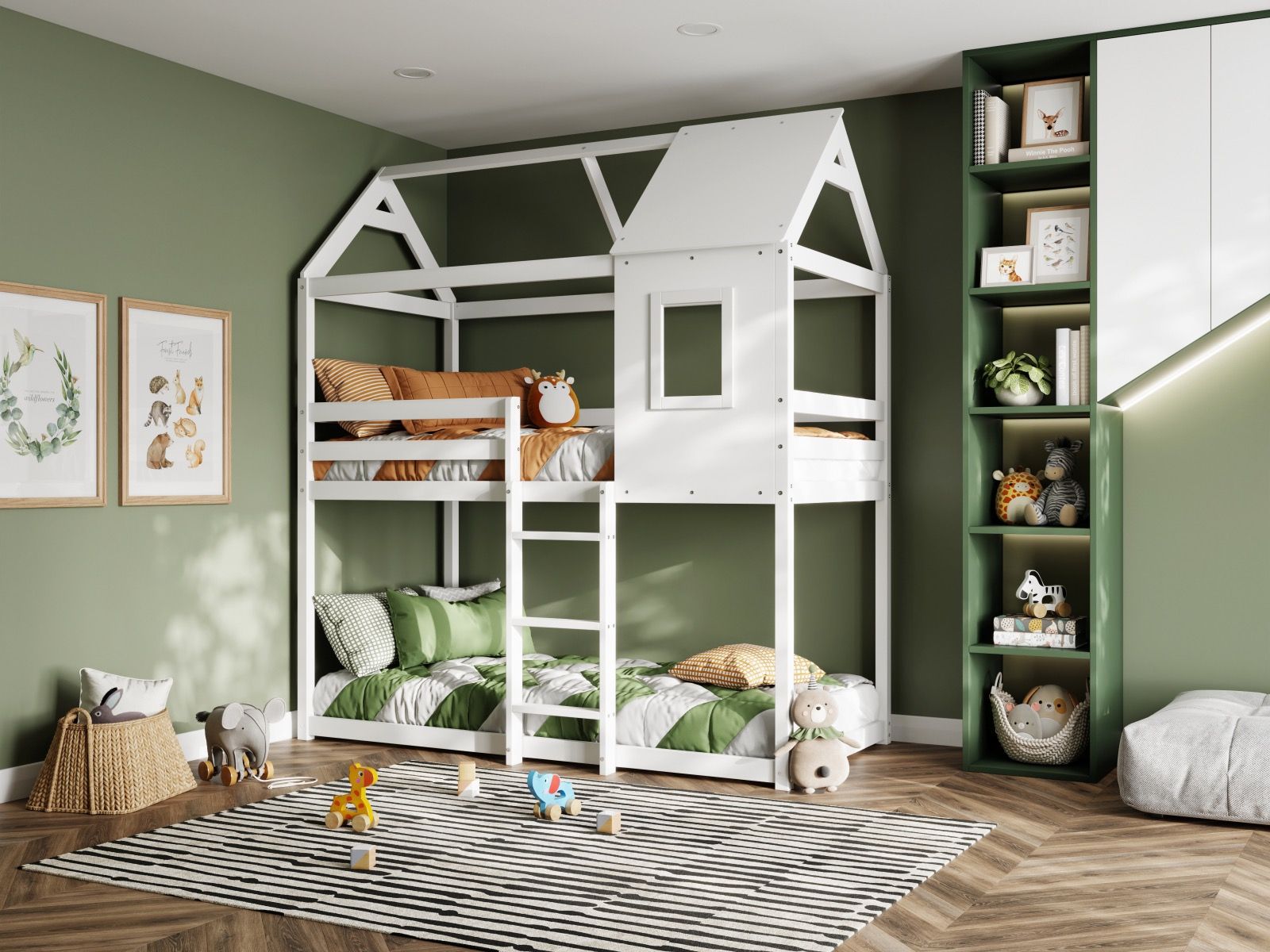 Hideaway White Wooden Bunk Bed