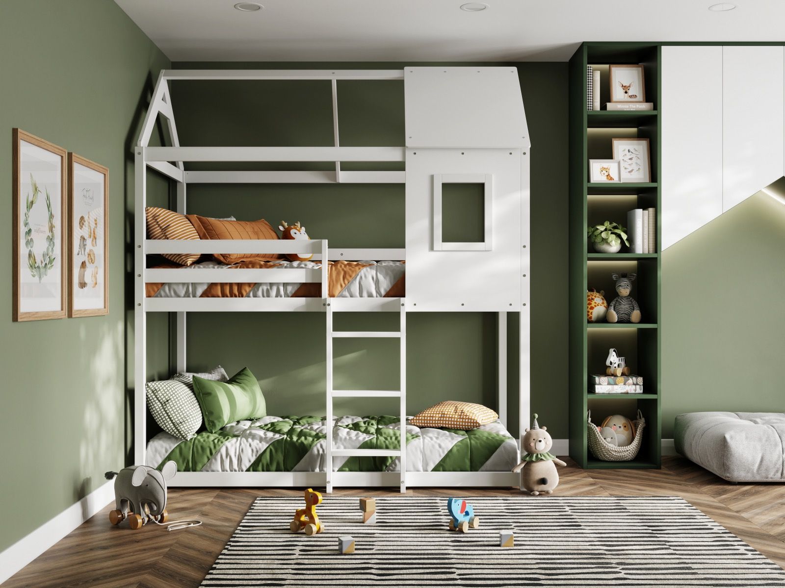 Hideaway White Wooden Bunk Bed