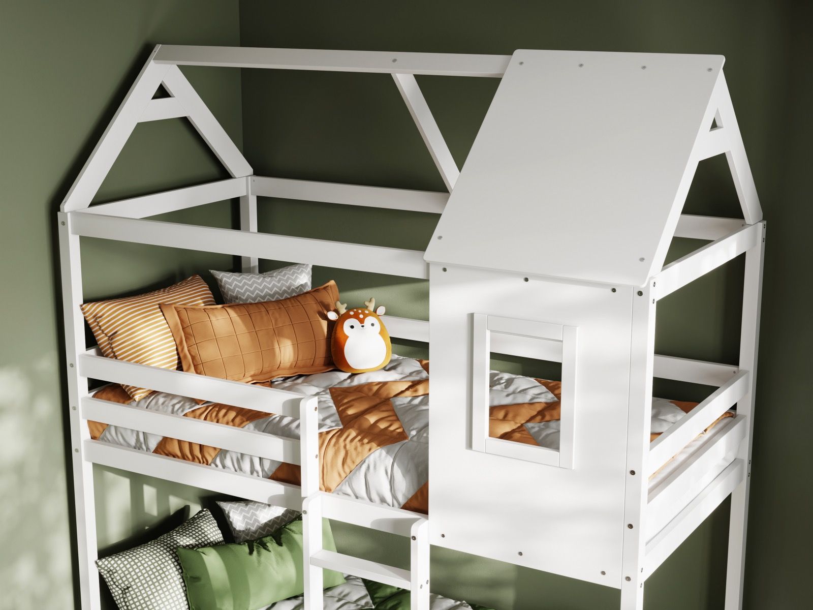 Hideaway White Wooden Bunk Bed