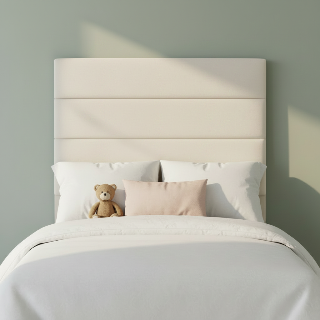 Horizontal Panels Tall Headboard - Kids Bedroom